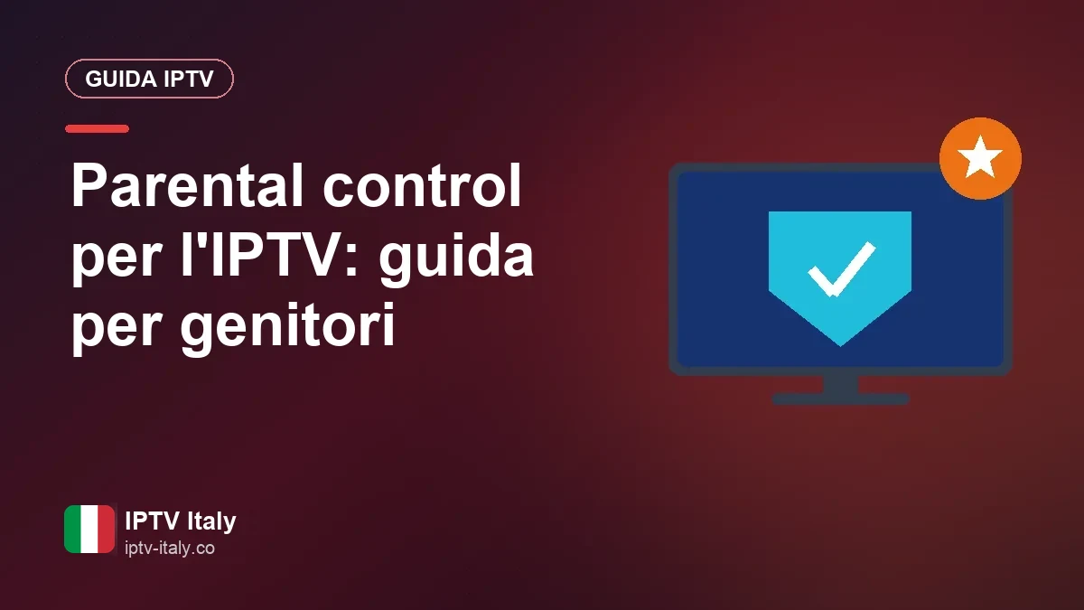 Codice PIN di protezione impostato in un'app IPTV