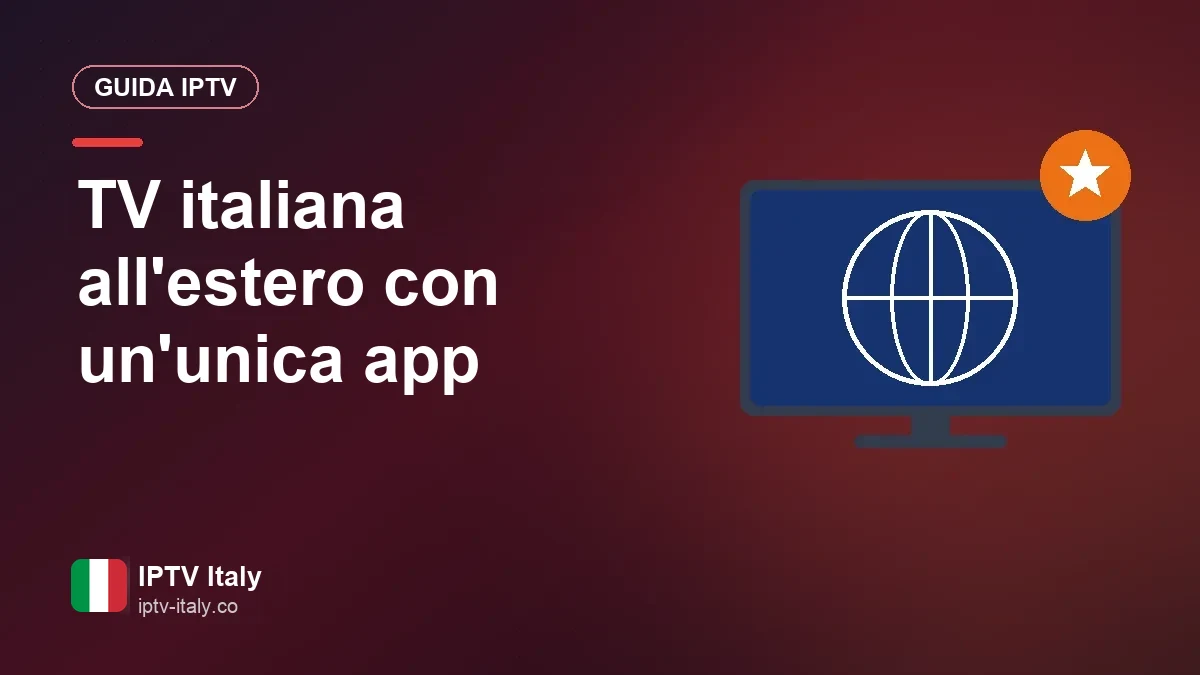 Famiglia italiana che guarda la TV di casa all'estero tramite IPTV